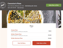 Tablet Screenshot of cascarinosbayside.com